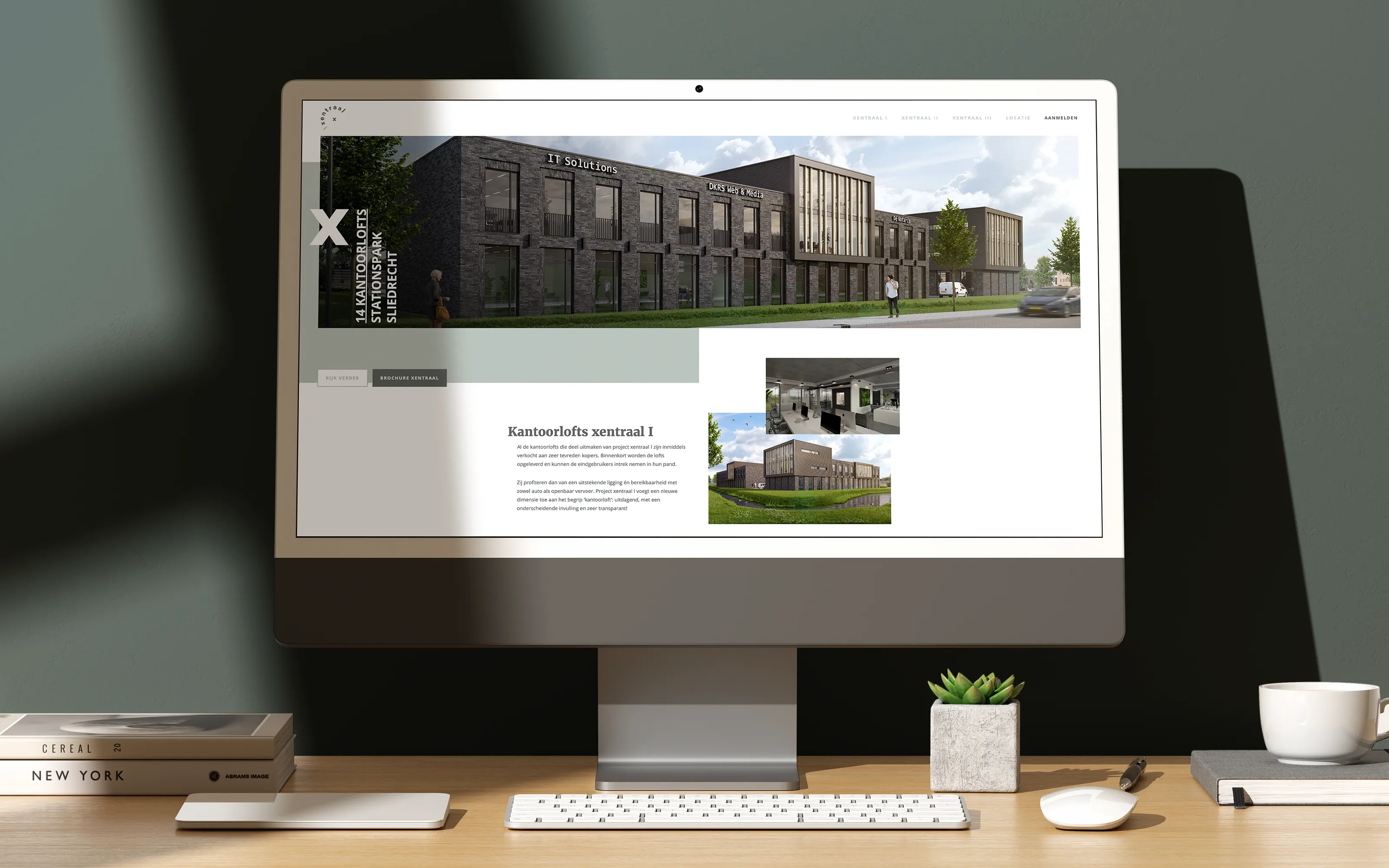 Xentraal Website Homepage